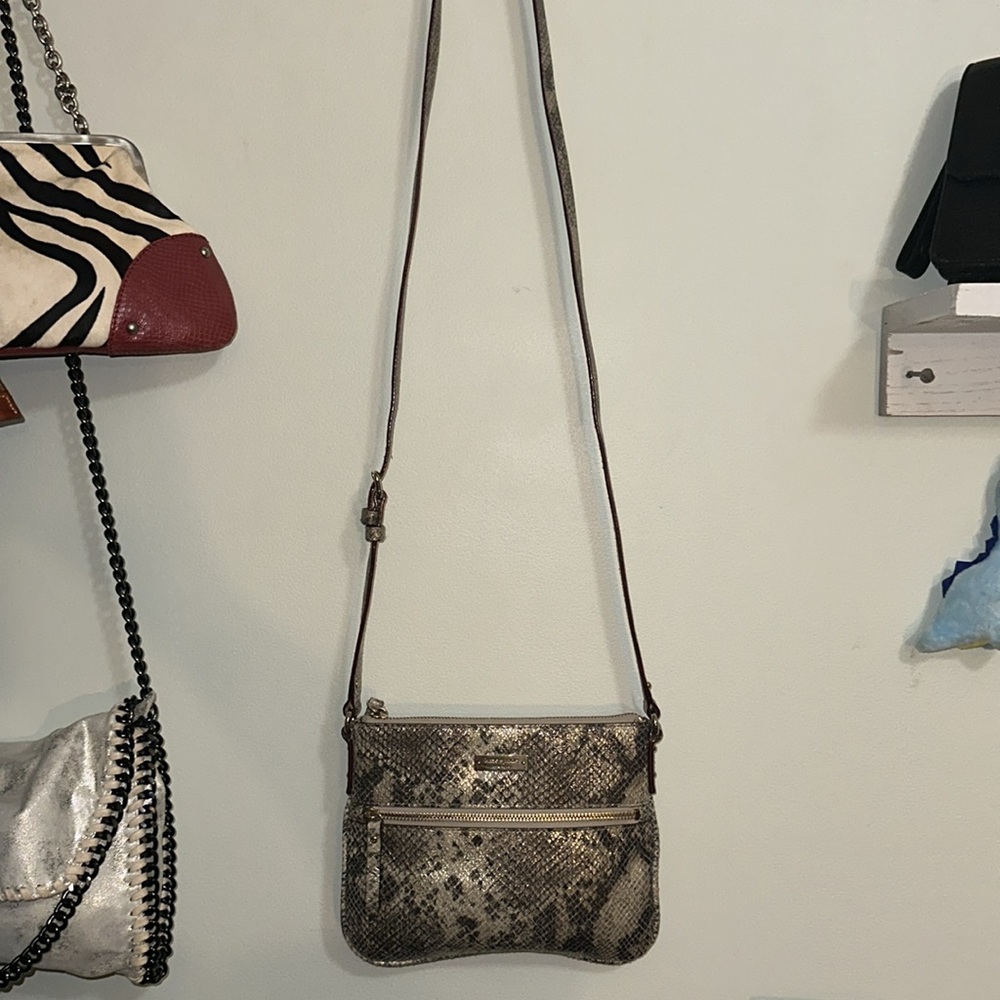 Kate Spade - Metallic Python Embossed Crossbody. … - image 8